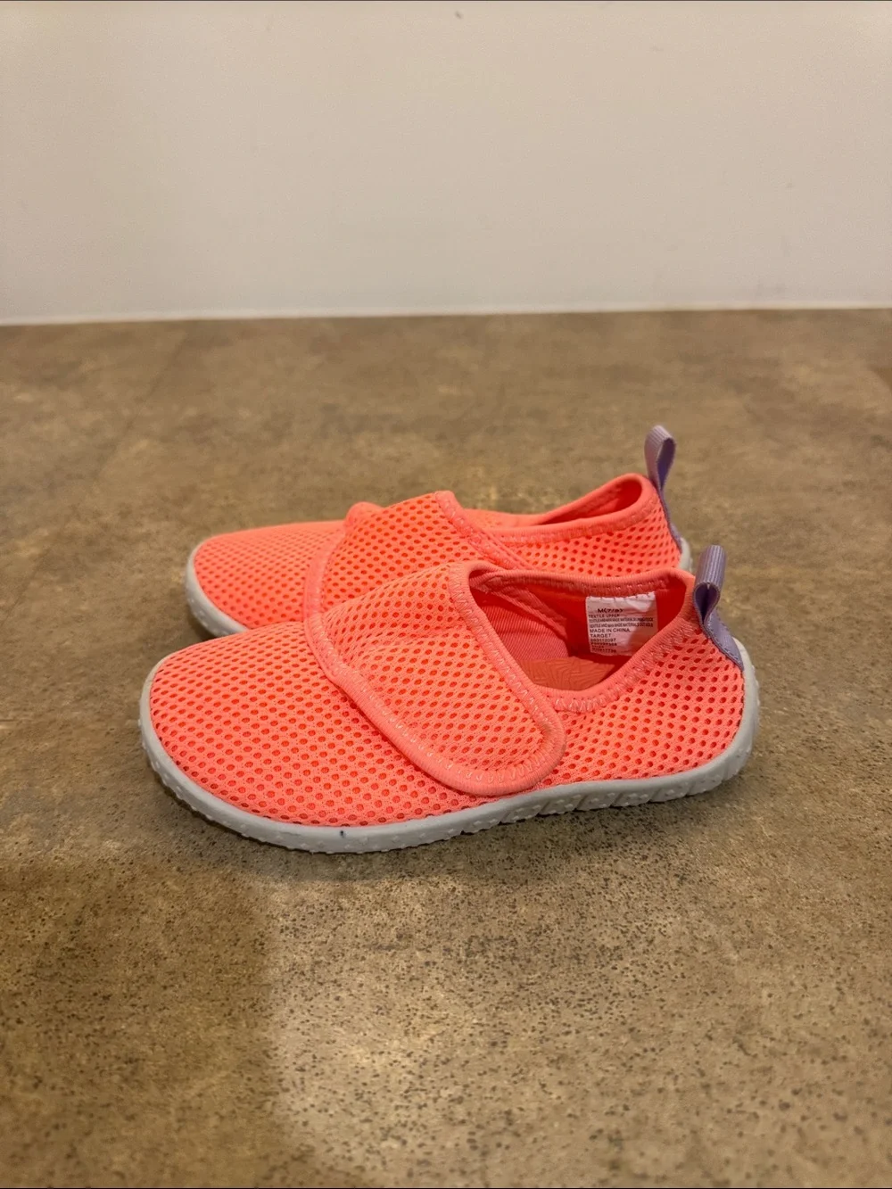 Kids Coral Mesh Slip-On Shoes